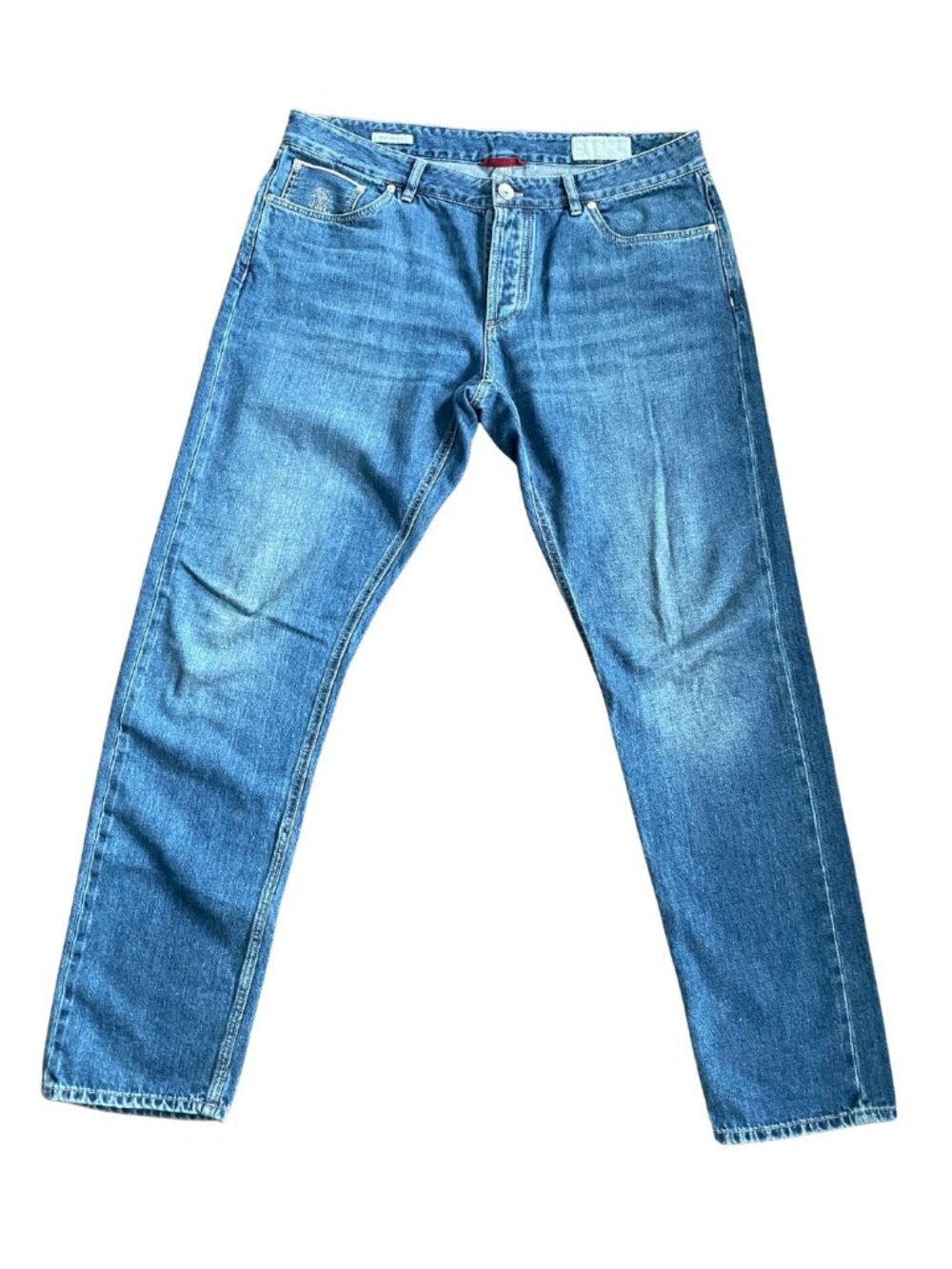 Brunello Cucinelli Traditional Fit Jeans Men's US 38 IT 54 Straight Leg Italy